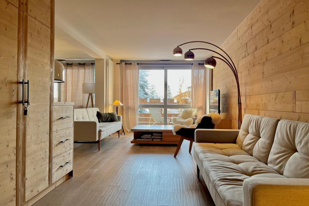 Modern Apt At The Foot Of The Slopes In Межев Экстерьер фото